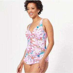 Kim Gravel x Swimsuits For All Sarong One-Piece Maui Sherbet.Reg 8